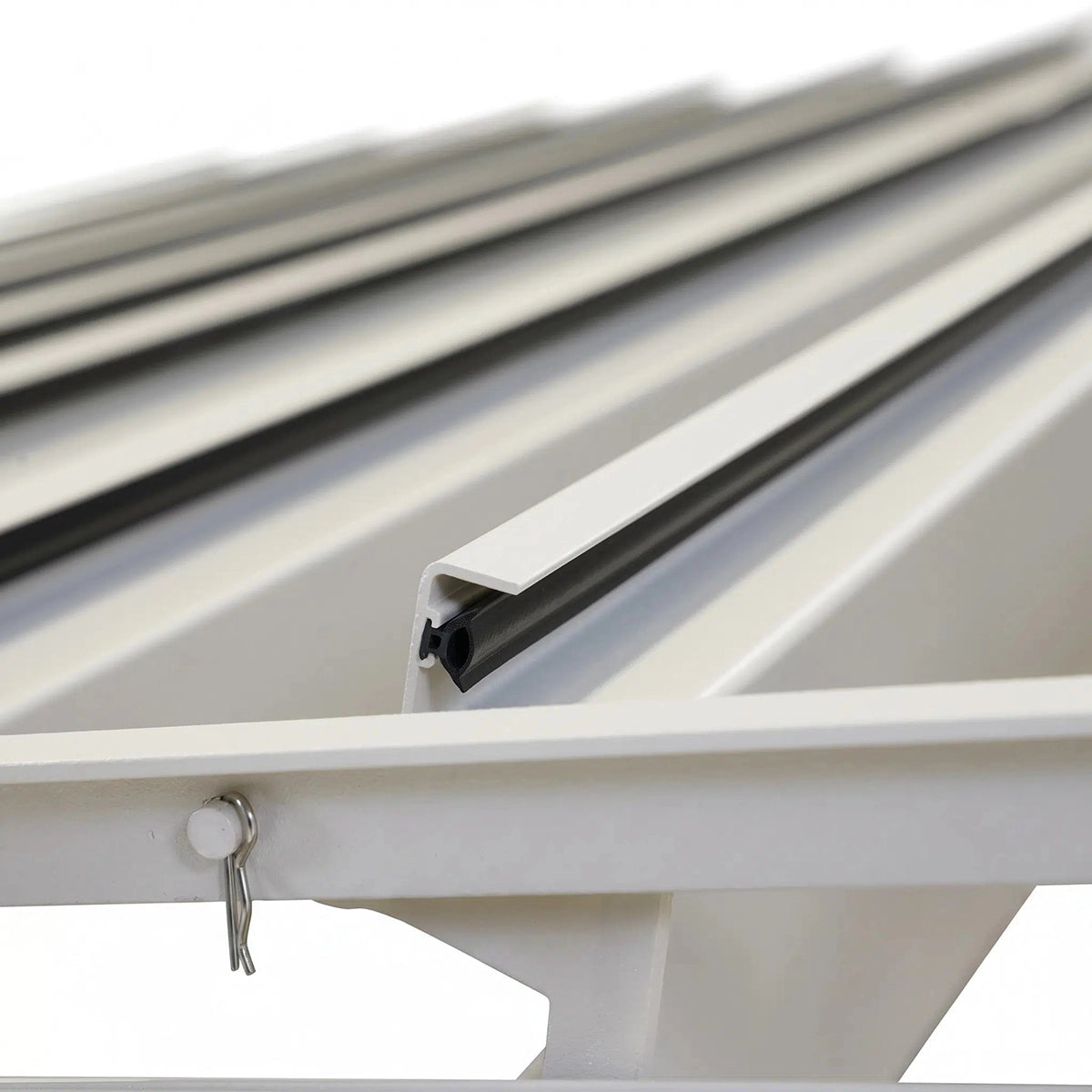 Oasis 10 x 10 ft Modern Aluminum Louvered Pergola with Pitched Roof Outdoor Patio