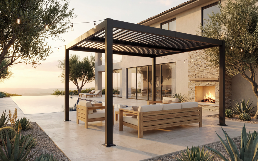 Adjustable Venetian blinds for shading