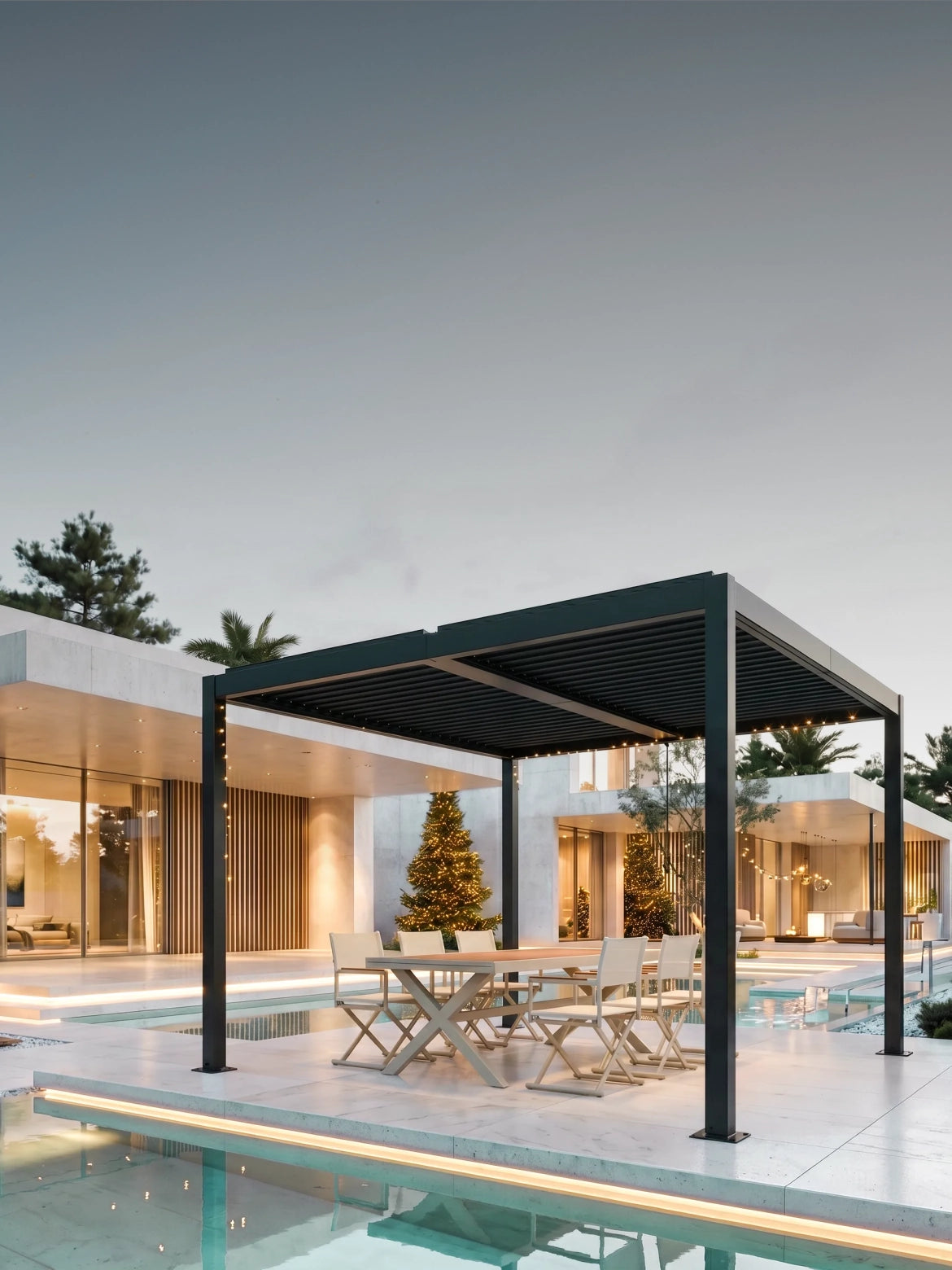 Pergola + Expandable Dining