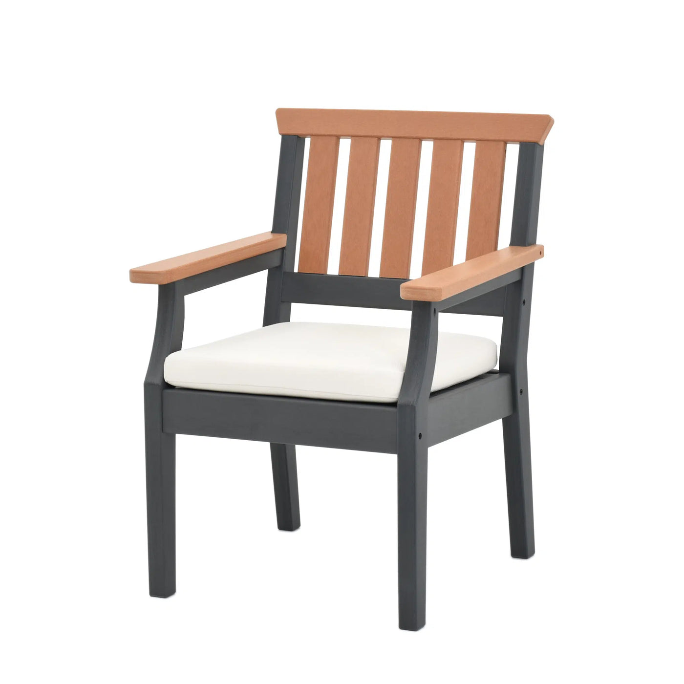 Dune Faux Teak Aluminum Dining Set for 4 (5-Piece) Outdoor Patio Furniture
