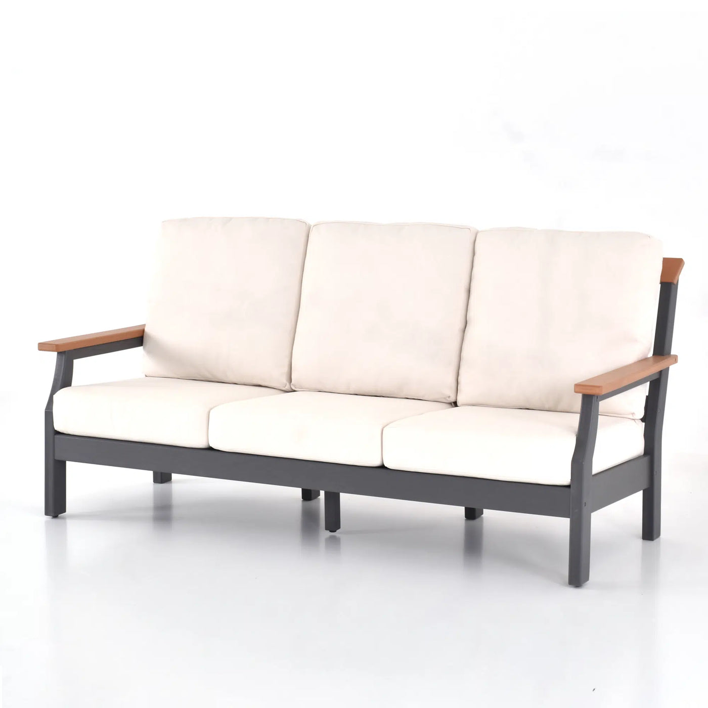 Dune Sofa Set for 5 (5-Piece) with Olefin Cushions Outdoor Patio Furniture