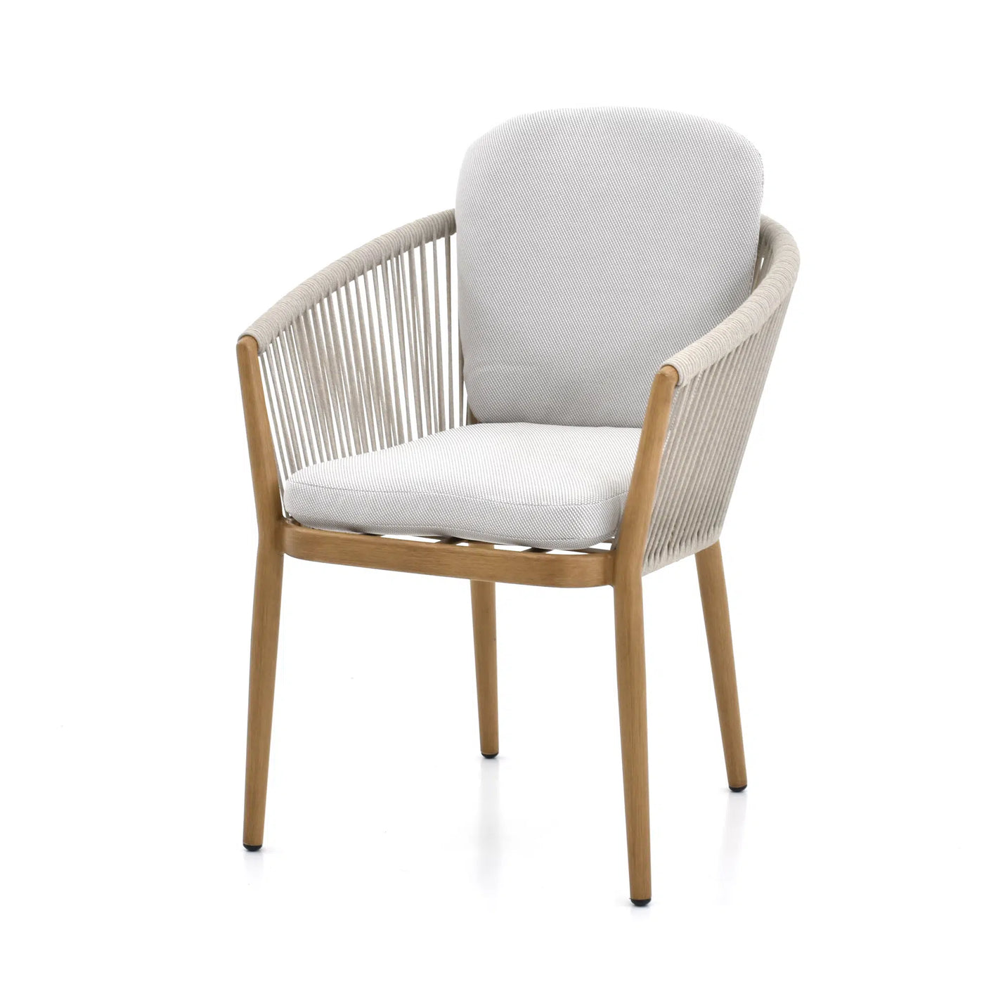 Riviera Faux Teak Aluminum Dining Set for 6 (7-Piece) Outdoor Patio Furniture