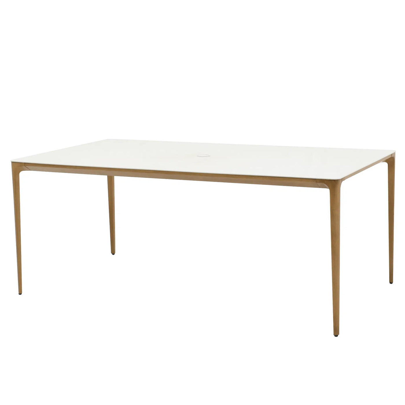 Riviera Faux Teak Aluminum Dining Set for 6 (7-Piece) Outdoor Patio Furniture