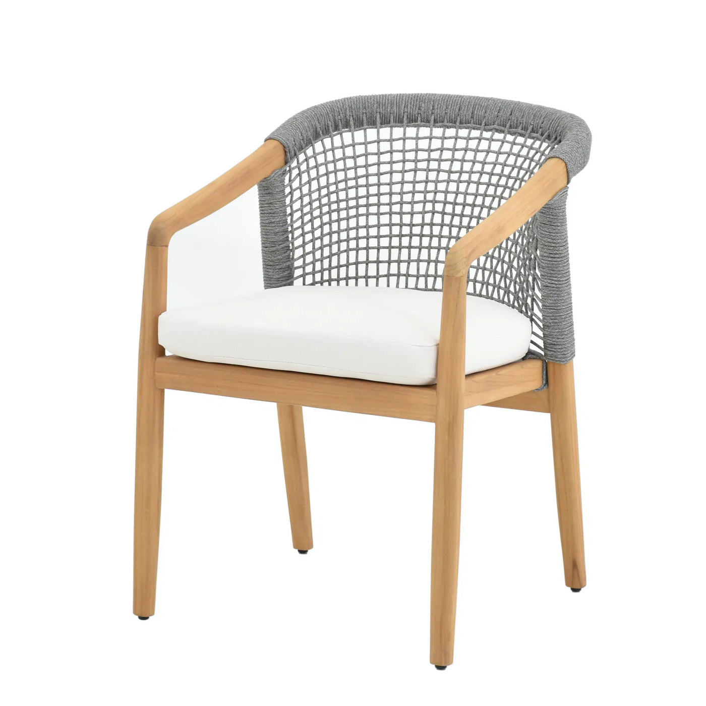 Maui Teak Dining Set for 6 (7-Piece) with Olefin Cushions Outdoor Patio Furniture