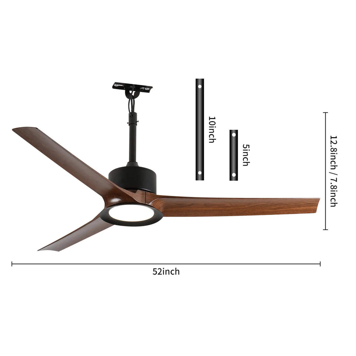 Surf 52″ Gazebo Ceiling Fan with Light Outdoor Patio
