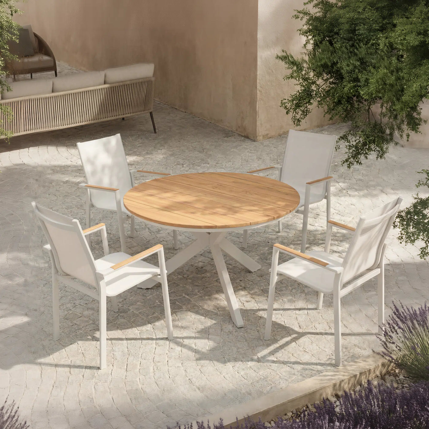 Mykonos Teak Dining Set for 4 (5-Piece) Outdoor Patio Furniture