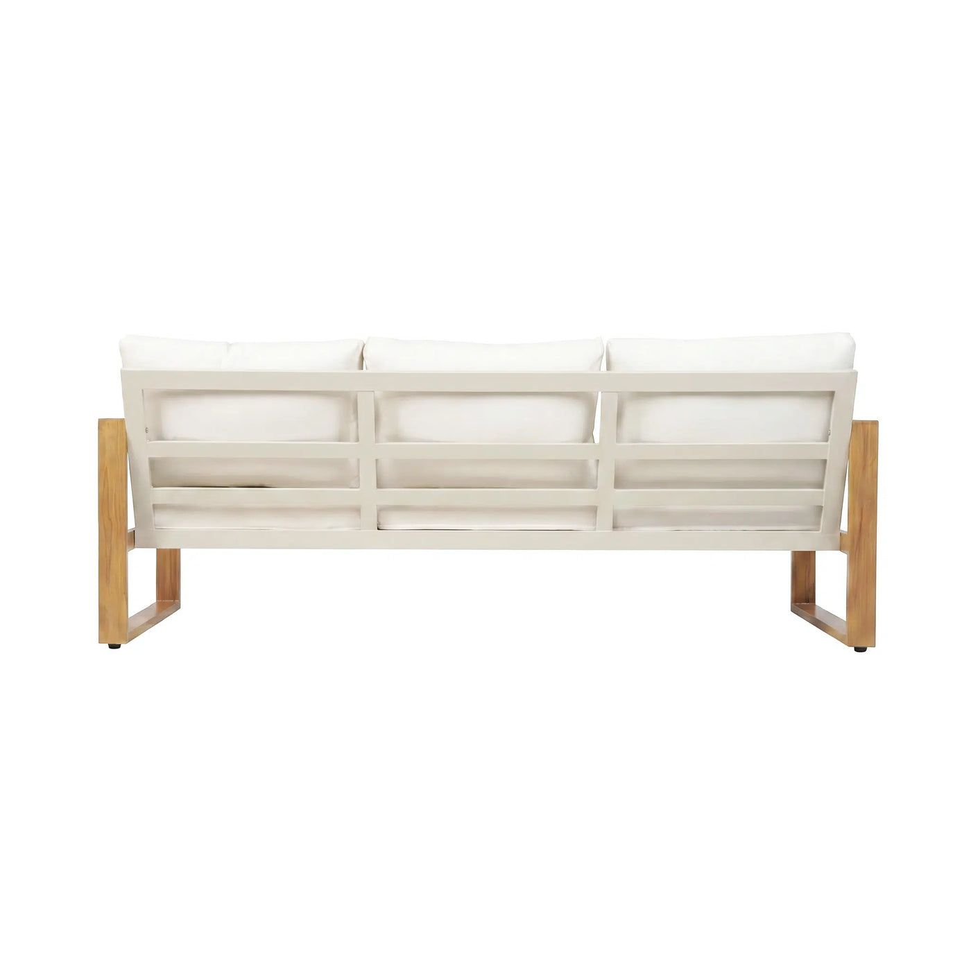 Sundown Faux Teak Aluminum Sofa Set (5-Seater) Outdoor Patio Furniture