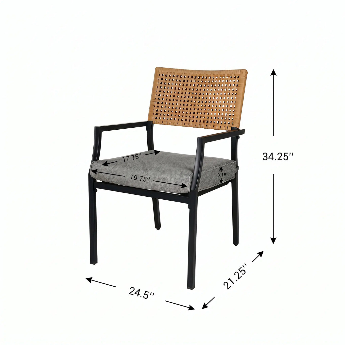 Aloha Steel Dining Set for 6 (7-Piece) with Cushions Outdoor Patio Furniture
