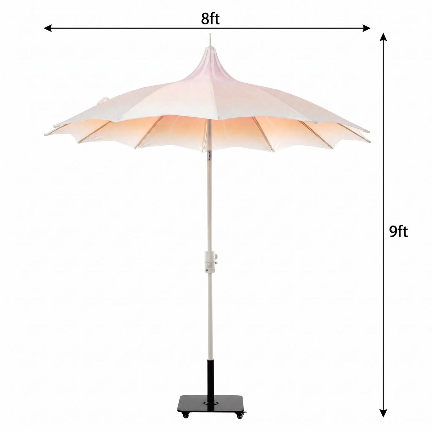 Orchid 9 ft Aluminum Umbrella Outdoor Patio
