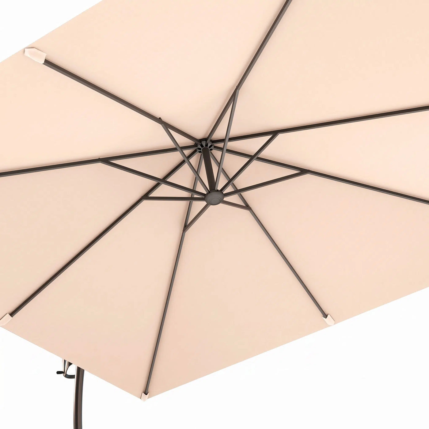 Marina 10 x 10 ft Aluminum Cantilever Umbrella with Base Outdoor Patio