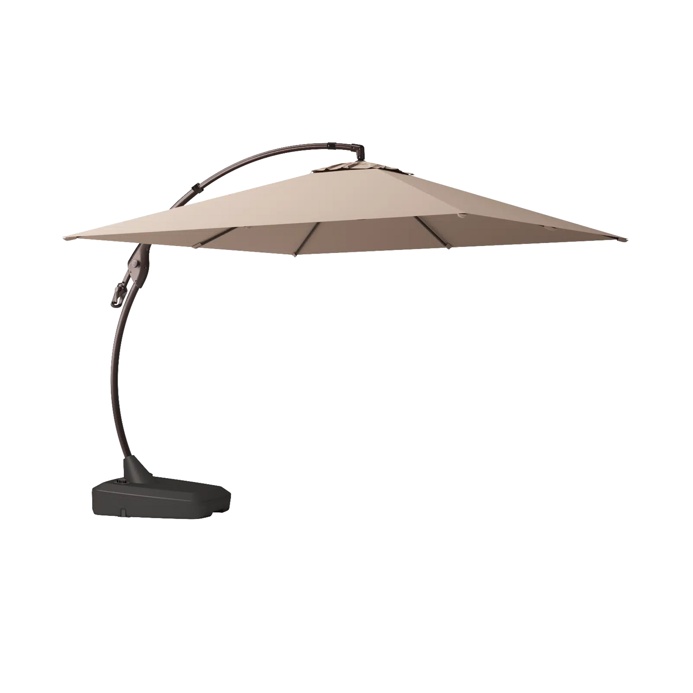 Marina 10 x 10 ft Aluminum Cantilever Umbrella with Base Outdoor Patio