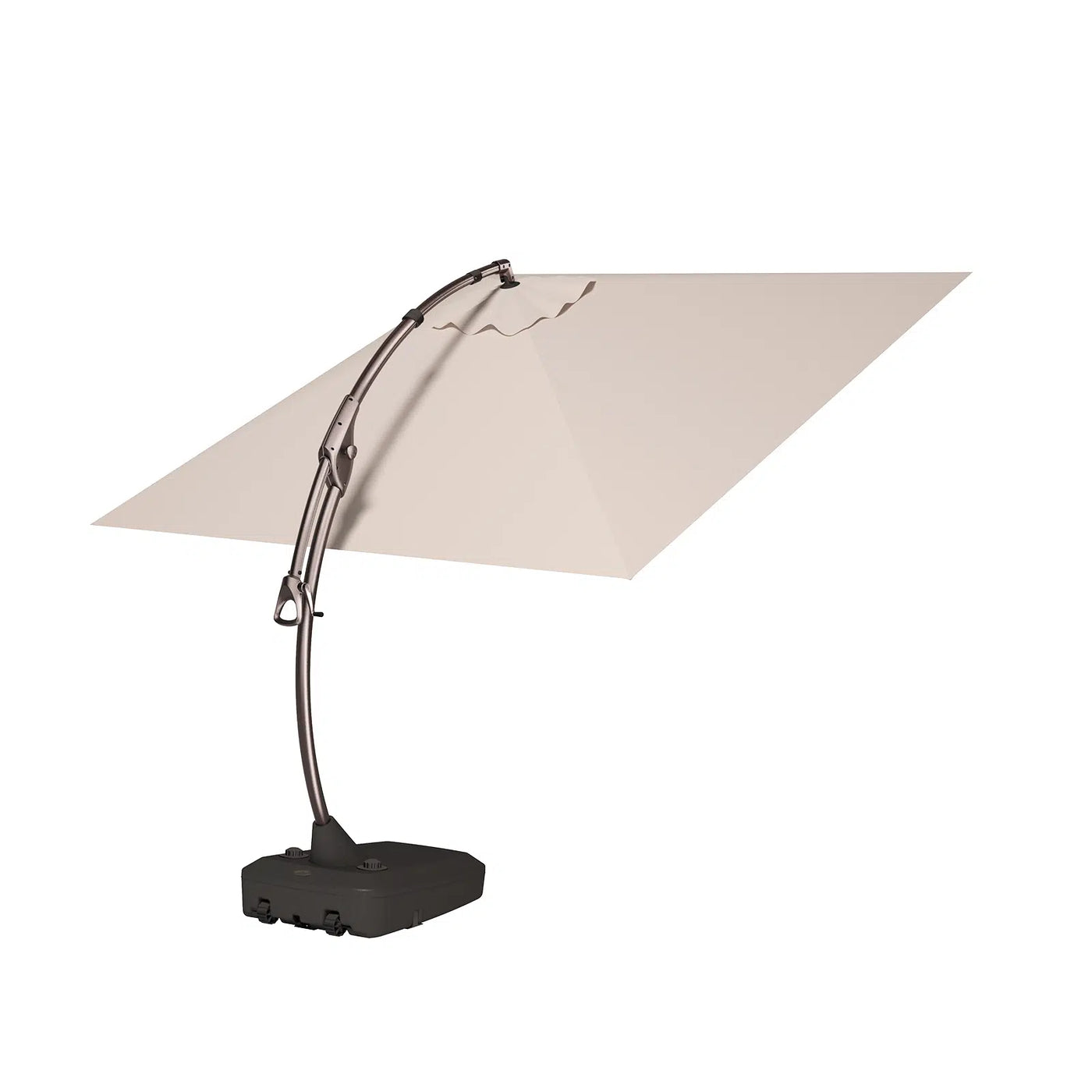 Marina 10 x 10 ft Aluminum Cantilever Umbrella with Base Outdoor Patio