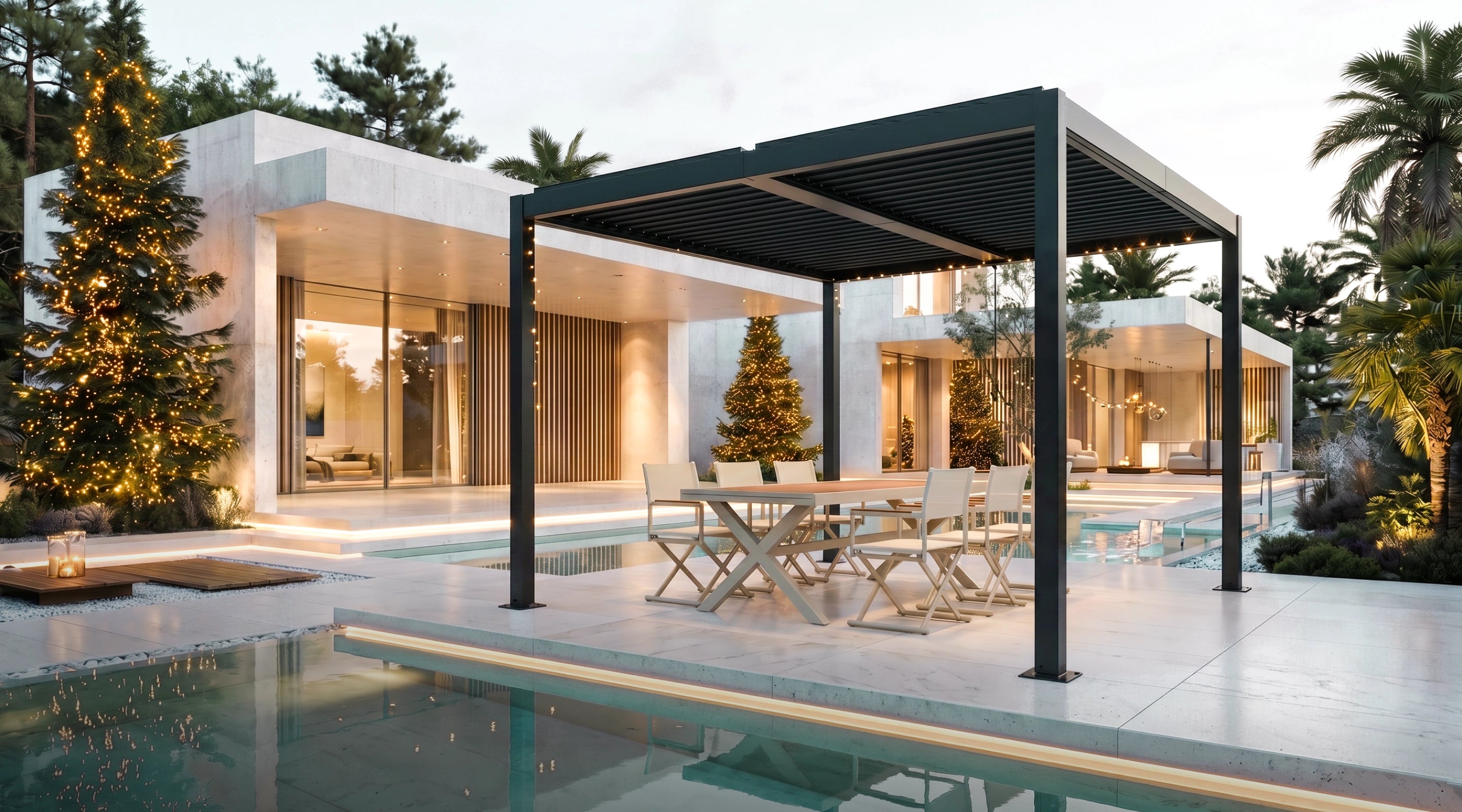 Pergola + Expandable Dining
