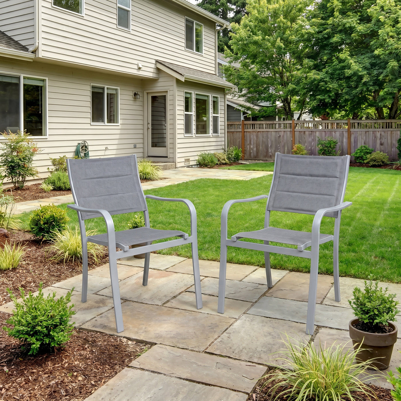 Outdoor Aluminum Sling Dining(2-Piece) Outdoor Patio