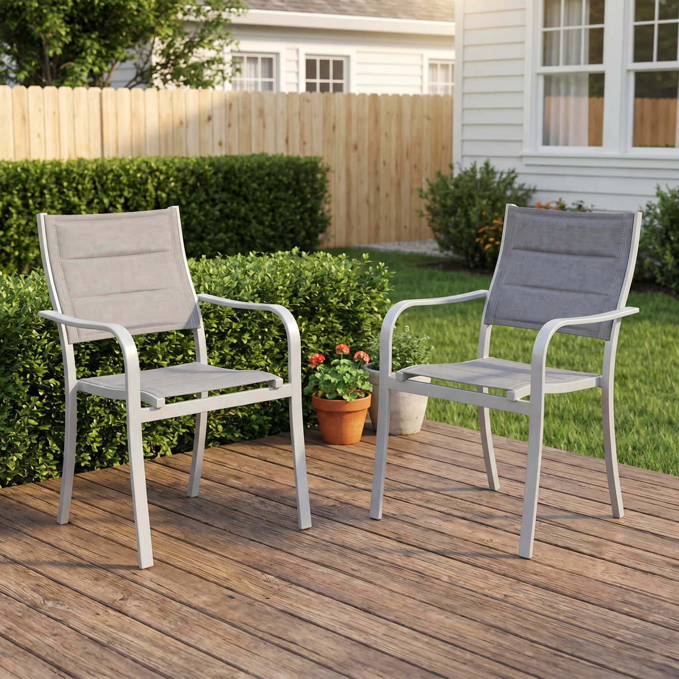 Outdoor Aluminum Sling Dining(2-Piece) Outdoor Patio