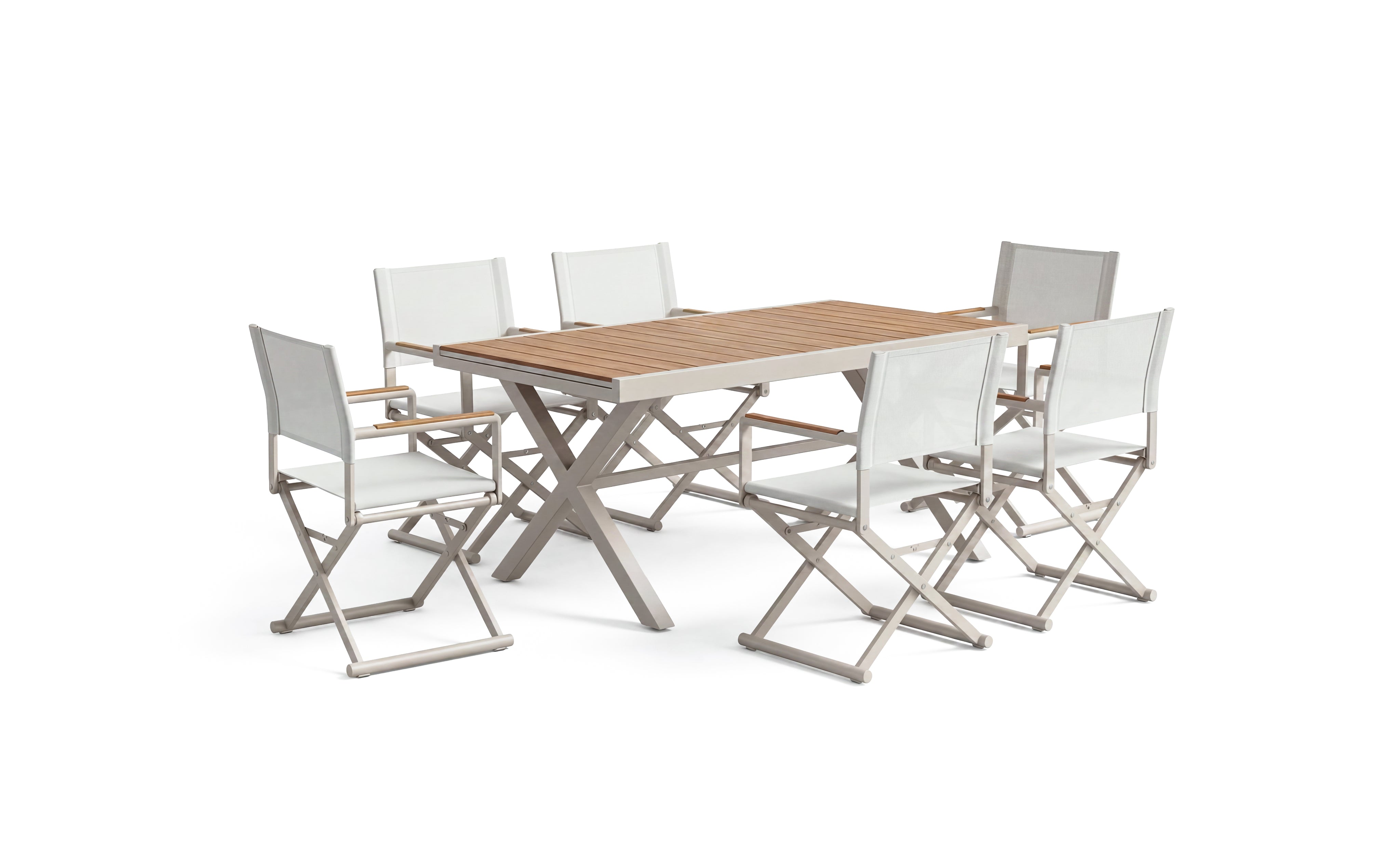 Seven-piece outdoor dining set