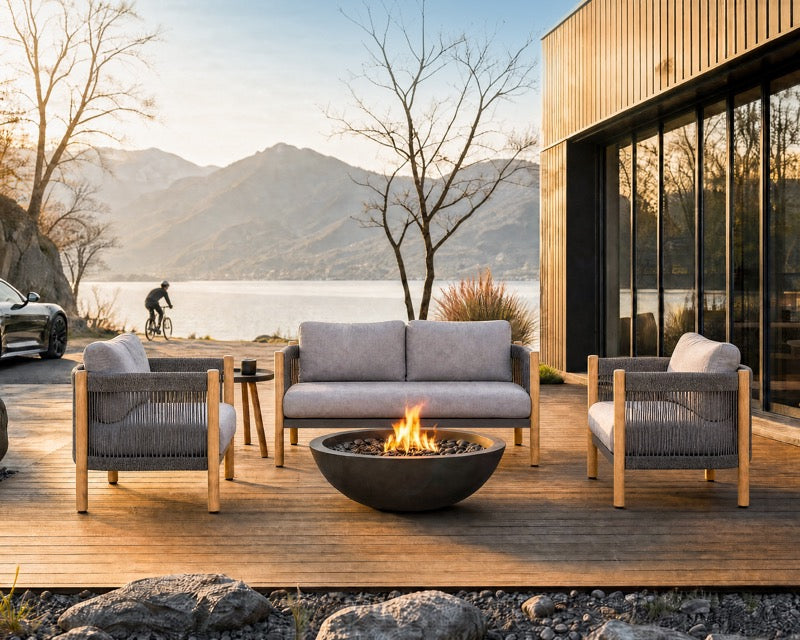 Aluminum Chat Sofa Set