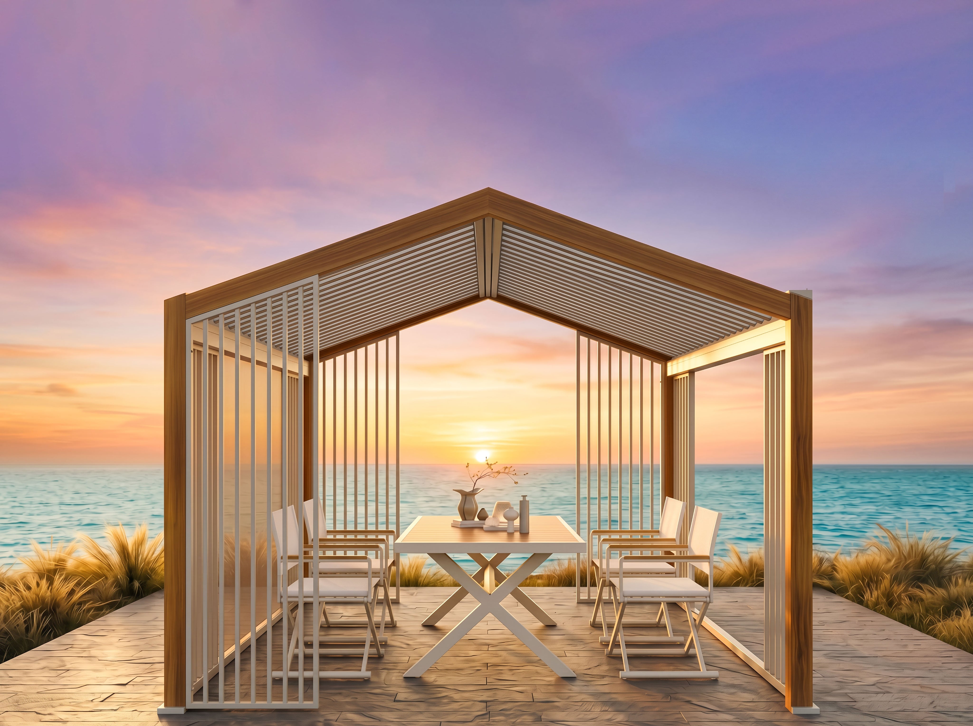 Umbrella Dining Set